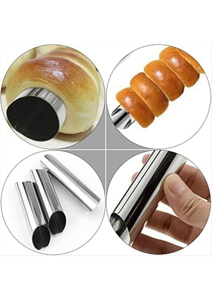 Brioche Ekmek Somun Cannoli Tüpleri Paslanmaz Çelik Cannoli Formları 15 Pcs Yapışmaz Krem Korsası Danimarka Pasta Kol (Yurt Dışından) modelleri