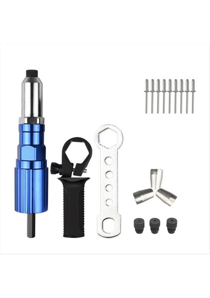 2 4-4 8mm Elektrikli Perçin Adaptörü Ana Kablosuz Perçinleme Aracı Ekleme Somun Çekme Elektrikli Matkaplar Için Uygun (Yurt Dışından) modelleri