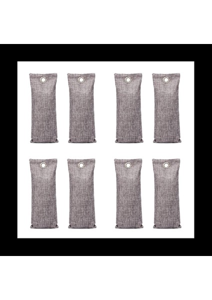 Bambu Kömür Hava Saflaştırma Çantası (8 Paket) 50G Aktif Kömür Koku Kokusu Emici Ev Ayakkabı Koku Için Doğal Hava Fazı (Yurt Dışından)