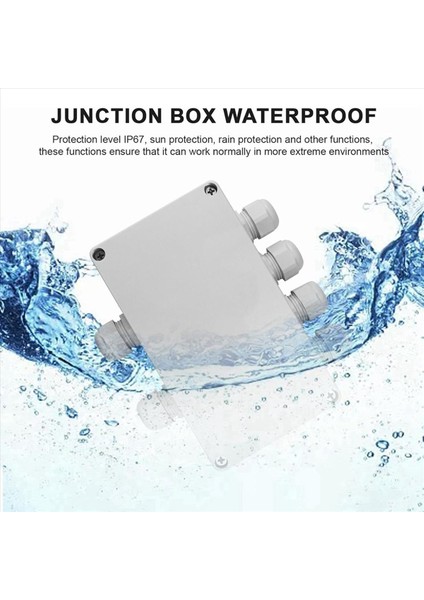 2x IP66 Su Geçirmez Kavşak Kutusu 2 4&#39 Ten Çıkışlı 4-8 mm Teli Için Su Geçirmez Elektrik Kutusu (Yurt Dışından) modelleri