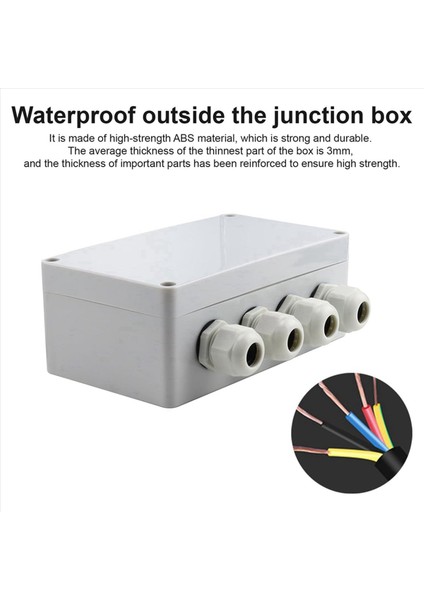 2x IP66 Su Geçirmez Kavşak Kutusu 2 4&#39 Ten Çıkışlı 4-8 mm Teli Için Su Geçirmez Elektrik Kutusu (Yurt Dışından) indirimleri