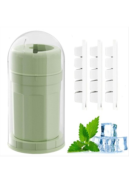 Dönen Buz Izgara Buz Bloğu Kalıp Buz Yapımı Kupa Hanehalkı Buz Kutu Buz Maker Gıda Güvenli Malzeme Koku Yok Yeşil (Yurt Dışından)