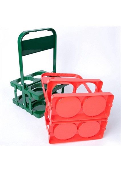 4 Delik Katlanabilir Plastik Içecek Taşıyıcı Saplı Taşınabilir Içecek Tutucu ile Yeniden Kullanılabilir Içecek Tutucu Kırmızı (Yurt Dışından) fırsatları