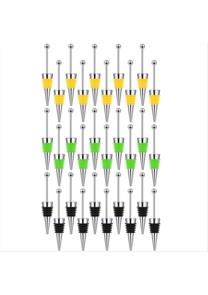30 Adet Şarap Şişeleri Için Boncuklu Şarap Tıpaları Dekoratif Boncuklu Şarap Şişesi Tıpa Içecek Leri Tatil Partisi Için (Yurt Dışından)