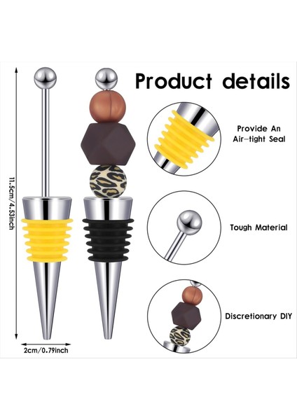 30 Adet Şarap Şişeleri Için Boncuklu Şarap Tıpaları Dekoratif Boncuklu Şarap Şişesi Tıpa Içecek Leri Tatil Partisi Için (Yurt Dışından) fiyatları