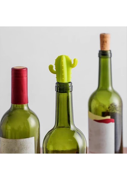 4pc Cactus Silikon Şarap Durdurucu - ve Kırmızı Şarap Şişeleri Için Mühür Koruma Mühür Içecek Aksesuarı (Yurt Dışından) fiyatları