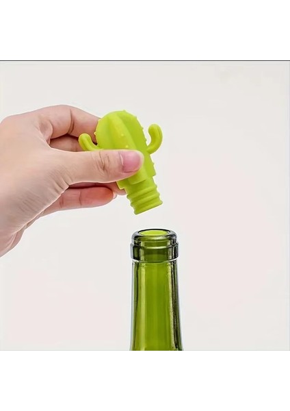 4pc Cactus Silikon Şarap Durdurucu - ve Kırmızı Şarap Şişeleri Için Mühür Koruma Mühür Içecek Aksesuarı (Yurt Dışından) fırsatları