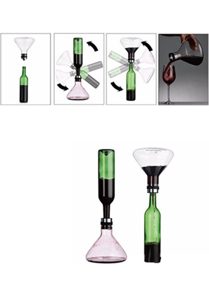 3x Kırmızı Şarap Hızlı Dekanter Şarap Nefes Karaafe Ev Şarap Dağıtıcı Kırmızı Şarap Ağız Kalıcı (Yurt Dışından) indirimleri