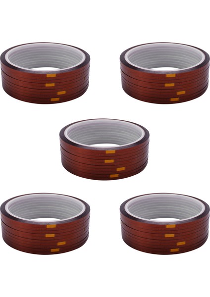 50 Rulo 33MX3MM Isıya Dayanıklı Isı Sıcaklığı Yapıştırıcı Bant Süblimasyon Kupa Bandı Kahverengi Renk (Yurt Dışından)