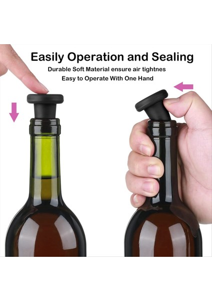 8 Pcs Silikon Şarap Durdurucu Yeniden Kullanılabilir Bira Şişesi Durdurucu Bira Şarap Depolama Orijinal Lezzeti Koru (Yurt Dışından) indirimleri