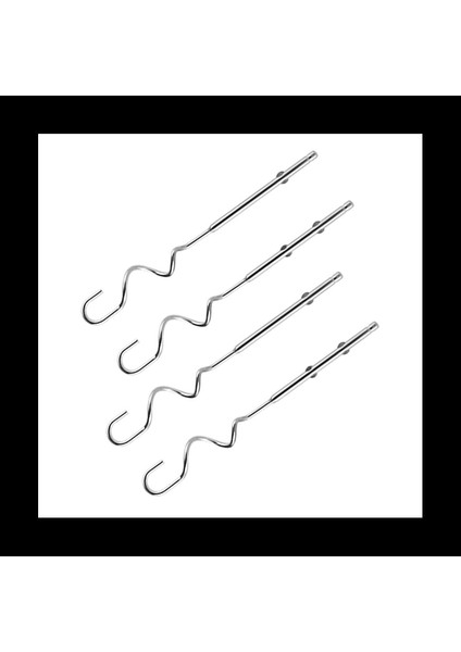 4x Ekonomik Elektrikli El Mikseri 7 Hızlı El Taşınağı Yumurta Çırpma Mutfak Yumurta Çubukları Hamur Kancaları (Yurt Dışından)