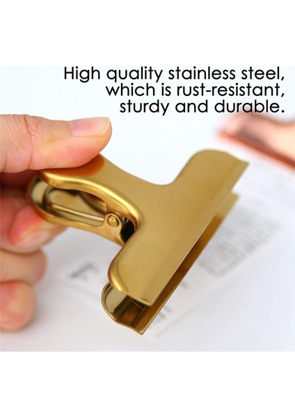 10 Paket Çip Çantası Klipsleri Paslanmaz Çelik 3 Inç Ağır Hizmet Tipi Çanta Klipsleri Mutfak ve Ofis (Yurt Dışından) indirimleri