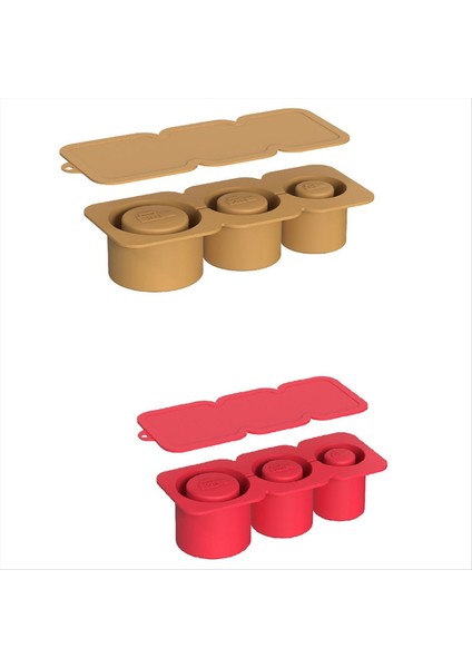 Kupa Bardak Fincanı Için Buz Küpü Tepsisi Dondurucu Için Kapaklı Silindir Şeklindeki Silikon Buz Kalıbı Kahverengi ve Kırmızı (Yurt Dışından) indirimleri
