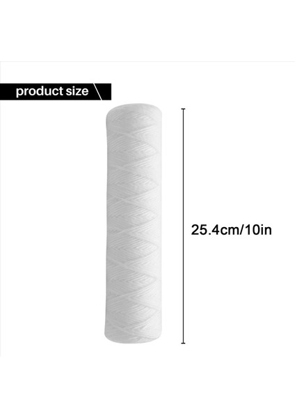 15PC 10 Mikrometre 10 Inç x 2 5 Inç Iplik Yara Tortu Su Filtresi Kartuşu Bütün Ev Tortu Filtrasyonu (Yurt Dışından) fırsatları