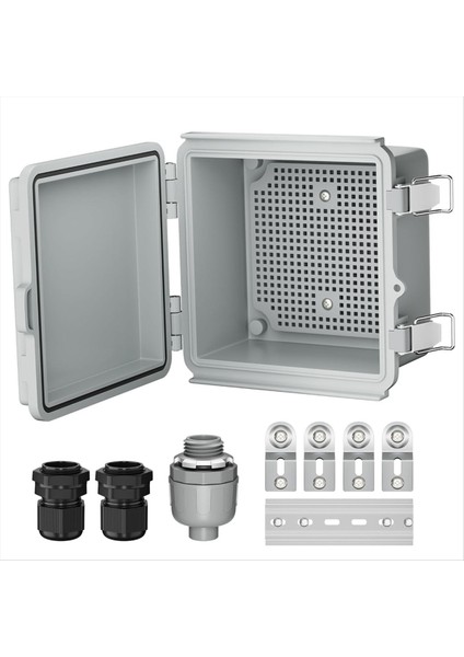 Açık Elektrik Kutusu IP67 Dış Mekan Su Geçirmez Dağıtım Kutusu Dış Menteşe Güç Kutusu Dış Mekan Su Geçirmez Kavşak Kutusu (Yurt Dışından)