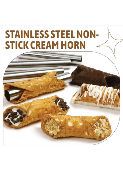 19PCS Cannoli Tüpler Formlar Set Paslanmaz Çelik Yapışmaz Krem Krem Korsası Danimarka Kalıp Kabuk Krem Rulosu (Yurt Dışından) fırsatları