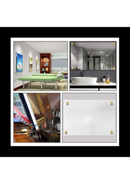 48 Pcs 3/4 Inç x 1inch Paslanmaz Çelik Tabanca Vidaları Duvar Işareti Dikme Montaj Donanımı Reklam Cam Dikme (Yurt Dışından) indirimleri