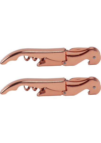 2x Gül Altın Tirbuşon Metal Şarap Tirbuşon Şarap Tirbuşon Çok Fonksiyonlu Kırmızı Şarap Tirbuşon (Yurt Dışından)