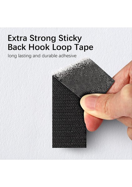 100 Paket Kanca ve Döngü Bandı 1x4 Inç Güçlü Bant Çift Taraflı Yapışkan Yapışkan Yeniden Kullanılabilir Birbirine Geçme Bant (Yurt Dışından) modelleri