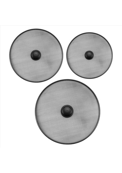 3pcs Mutfak Sıçrama Muhafızları Sıçrayan Ekranlar Tava Sıçrama Koruyucusu Gres Sıçrama Ekranı Örgü Yağ Geçirmez Kap Kapağı (Yurt Dışından)