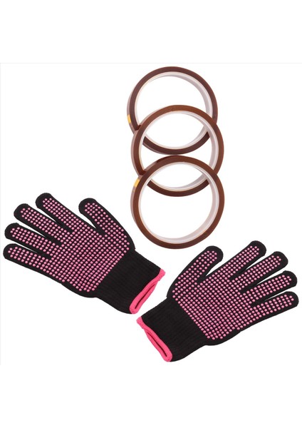 Isıya Dayanıklı Eldivenler ve 3 Rulo 10MM X33M 108FT Isı Pres Bandı Isı Dövüş Eldivenleri Eldiven Termal Bant Süblimasyon Bandı (Yurt Dışından) fırsatları