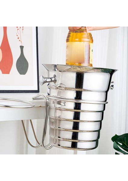 Masaüstü Buz Kovası Stand Stand Stand Beerbarrel Raf Şarap Kovası Stand Açık Kokteyl Partileri Yemek Altın (Yurt Dışından) indirimleri