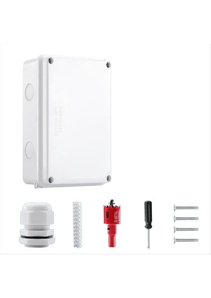 Abs Su Geçirmez Kavşak Kutusu Açık Terminal Kutusu Plastik Güç Salonu Kutusu Genel Elektrik Mühendisliği Muhafaza Beyaz (Yurt Dışından)