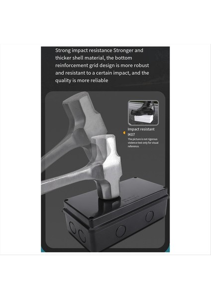 Abs Su Geçirmez Kavşak Kutusu Açık Terminal Kutusu Plastik Güç Salonu Kutusu Genel Elektrik Mühendisliği Muhafaza Beyaz (Yurt Dışından) modelleri