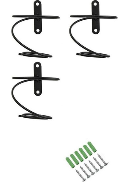 3 Paket Metal Şarap Rafı Duvara Monte Şarap Şişesi Tutucu - Duvar Dekor Sanatı - Montaj Vidaları ve Ankrajlar Dahil (Yurt Dışından)