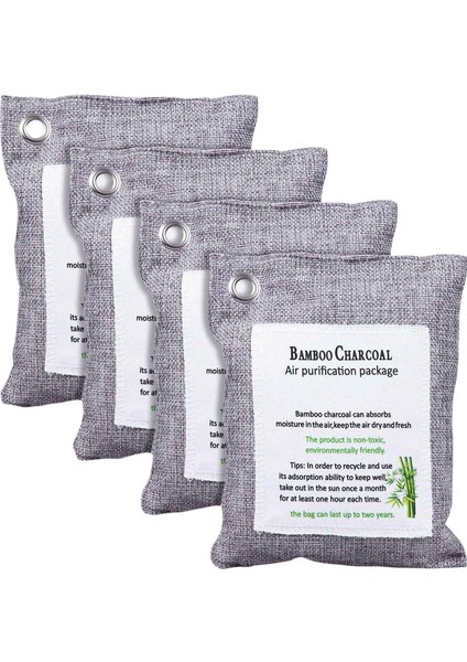Aktif Bambu Kömür Çantası Koku Çıkarıcı 200GX4 Ev Araba Dolap Ayakkabılar Için Hava Saflaştırma Çantaları (Yurt Dışından)