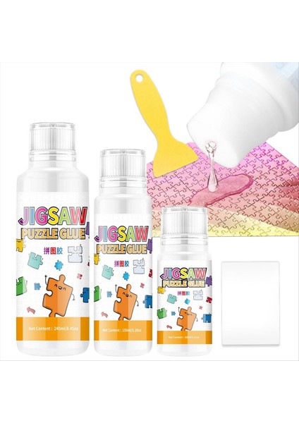 Jigsaw Bulmaca Yapıştırıcısı Sünger Kafalı 150ML Jigsaw Tutkal Toksik Olmayan ve Hızlı Kuru Bulmaca Mühürleyicisi (Yurt Dışından) indirimleri