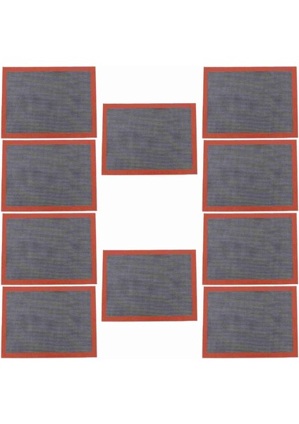 10X Delikli Silikon Pişirme Mat Çerez/ekmek/makarma/bisküvi Için Mutfak Araçları Için (Yurt Dışından)