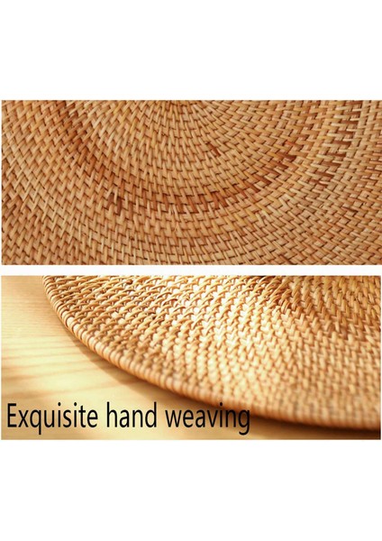 3x Rattan Dokuma Placemats Oval Yuvarlak Masa Paspasları Kaymaya Isıya Dayanıklı Yer Mat Doğal Çok Amaçlı Placemat 30X40CM (Yurt Dışından) fırsatları
