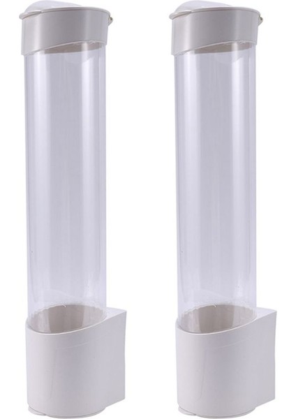 2x Dispenser Otomatik Olarak Kupa Çıkarıcı Tek Kullanımlık Bardak Plastik Fincan Kağıt Fincan Tozu Depolama Rafı (Yurt Dışından)