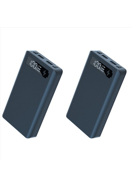 2x 6X18650 Pil Şarj Cihazı Güç Bankası Kılıfı 18650 Cep Telefonu Şarjı Için Pil Şarj Kutusu Standart Şarj Siyah (Yurt Dışından)