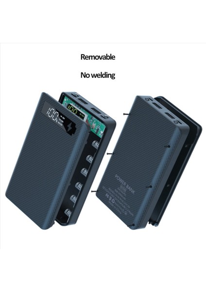 2x 6X18650 Pil Şarj Cihazı Güç Bankası Kılıfı 18650 Cep Telefonu Şarjı Için Pil Şarj Kutusu Standart Şarj Siyah (Yurt Dışından) indirimleri