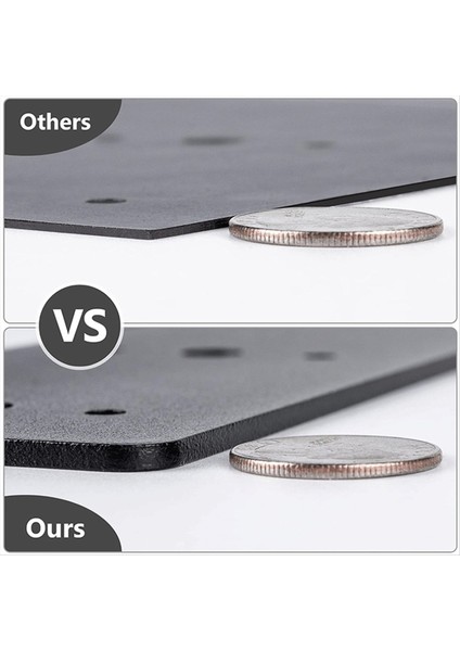 Sağ Açılı Braket 2 Adet Tamir Plakası Düz Düz Çelik L Şekil Braketi Siyah Toz Boya Kiriş Konektörlerine Direk (Yurt Dışından) fırsatları