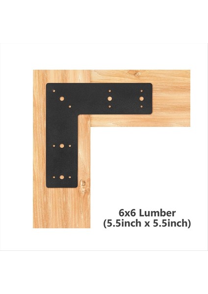 Sağ Açılı Braket 2 Adet Tamir Plakası Düz Düz Çelik L Şekil Braketi Siyah Toz Boya Kiriş Konektörlerine Direk (Yurt Dışından) indirimleri