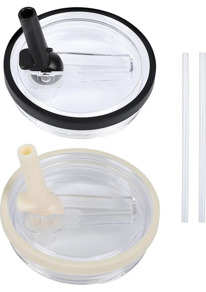 2pcs 40OZ 40OZ Değiştirce Tumbler Flip Saman Kapakları Yeniden Kullanılabilir Tumbler Kapağı Saman Kapağı Tumbler&#39 Inız Için Toz Mühendik Tumbler Kapağına Uygun (Yurt Dışından)