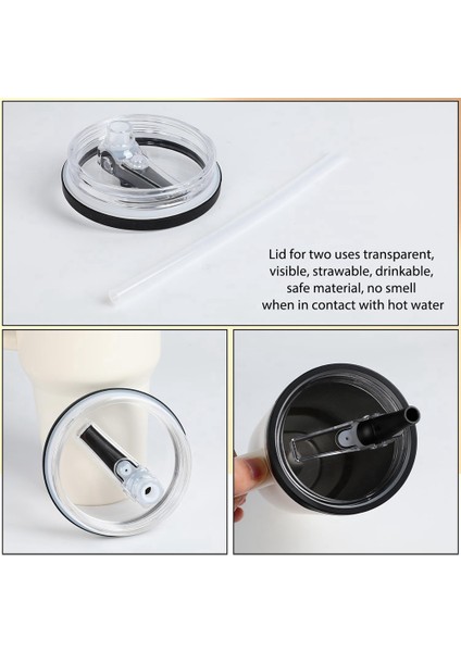 2pcs 40OZ 40OZ Değiştirce Tumbler Flip Saman Kapakları Yeniden Kullanılabilir Tumbler Kapağı Saman Kapağı Tumbler&#39 Inız Için Toz Mühendik Tumbler Kapağına Uygun (Yurt Dışından) modelleri