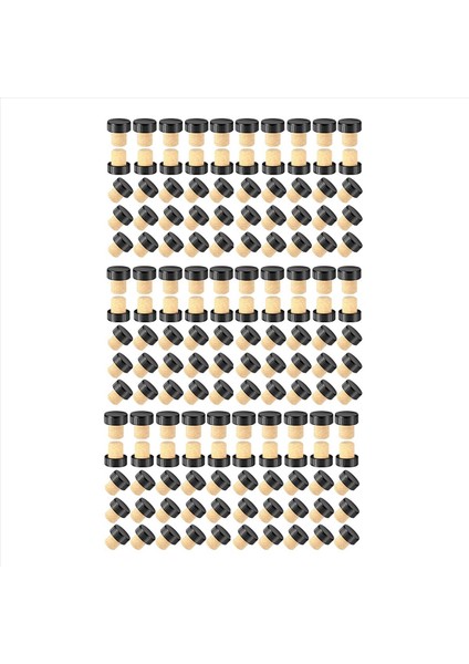 150X Cork Tapaları Cork Stoper Tatma Mantarlar T-Şekilli Şarap Mantarları Plastik Üst Ahşap Şarap Şişesi Tıpa (Yurt Dışından)