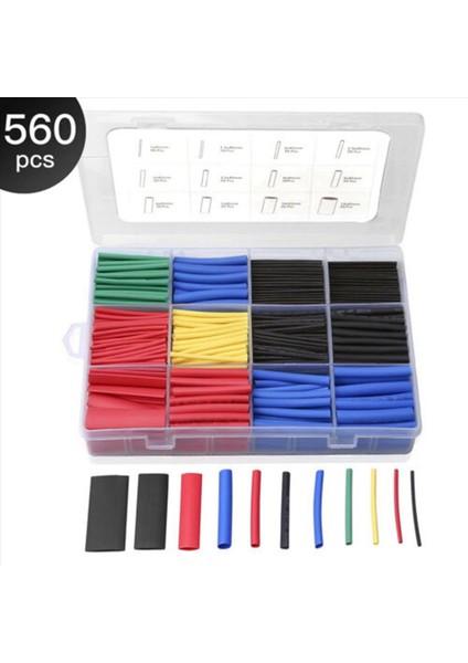 2800 Pcs Isı Büzülme Tüp Yalıtımı Büzülebilir Tüp Araç Çeşitli Elektrik Kablosu (Yurt Dışından) fiyatları