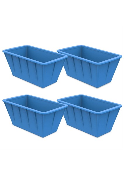 Ekstra Büyük Buz Küp Kalıpları 4 Pack Silikon Buz Blok Kalıplar Buz Dalma Küveti Dondurucu Mavisi Için Yeniden Kullanılabilir Buz Küp Tepsileri (Yurt Dışından)