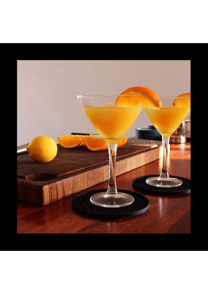 Siyah Yuvarlak Silikon Kauçuk Içecek Bardak Altlıkları (12 Set) Evler ve Çubuklar Için Olmayan Kaymaz (Yurt Dışından) indirimleri