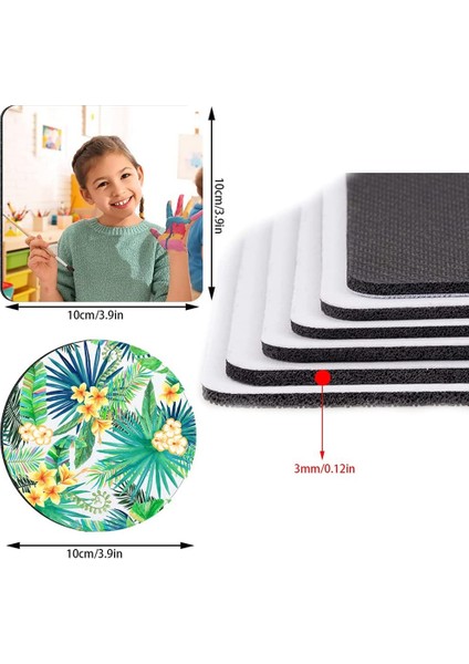Süblimasyon Coaster Boşluk Ürünleri Süblimasyon Kupası Bardak Altlıkları Isı Transferi Baskı El Sanatları Için Kauçuk Kupa Mat Projeler (Yurt Dışından) fiyatları