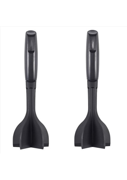 2x Et Kıyıcı Kıyma Sığır Maskeri Hamburger Eti Için Isıya Dayanıklı Et Ezici Et Takma Alet-Siyahı Doğrayın ve Karıştırın (Yurt Dışından)