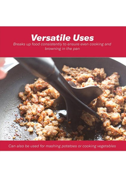 2x Et Kıyıcı Kıyma Sığır Maskeri Hamburger Eti Için Isıya Dayanıklı Et Ezici Et Takma Alet-Siyahı Doğrayın ve Karıştırın (Yurt Dışından) fiyatları