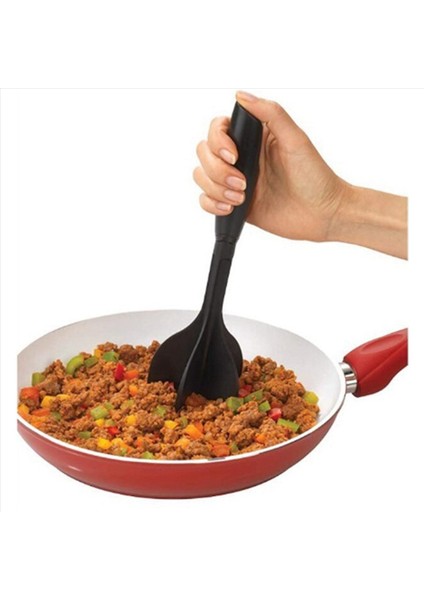 2x Et Kıyıcı Kıyma Sığır Maskeri Hamburger Eti Için Isıya Dayanıklı Et Ezici Et Takma Alet-Siyahı Doğrayın ve Karıştırın (Yurt Dışından) fırsatları