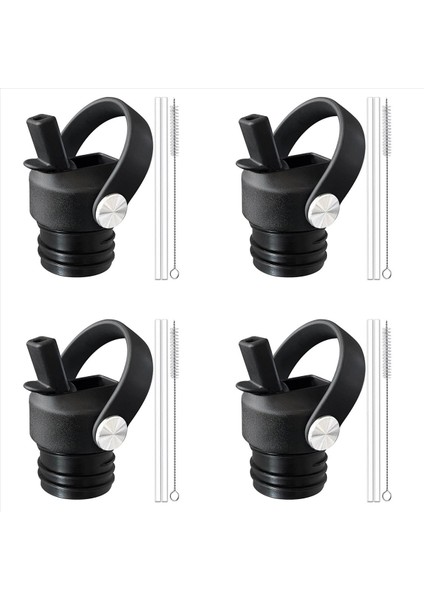 4 Adet Esnek Sap Hidro Şişe Için Üst Saman Kapak 18 21 24 Oz Basit Modern ve Çoğu Su Şişesi Kapak Değiştirme (Yurt Dışından)