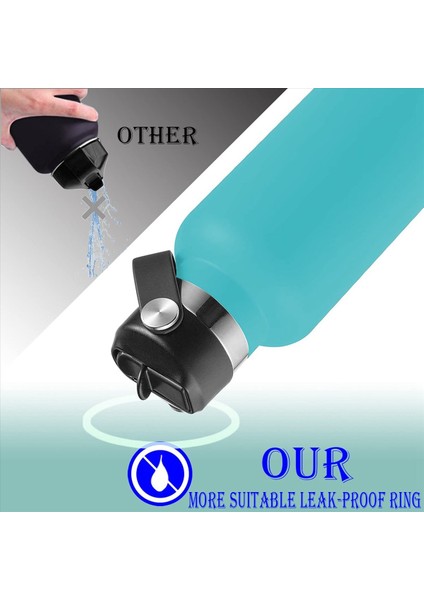 4 Adet Esnek Sap Hidro Şişe Için Üst Saman Kapak 18 21 24 Oz Basit Modern ve Çoğu Su Şişesi Kapak Değiştirme (Yurt Dışından) fiyatları